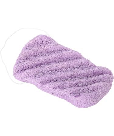 Konjac Sponge Baby Sponge for Bathing Body Sponges for Shower Long Wave Type Big Size Body Konjac Wash Face Flutter Facial Body Care Sponges Dry (Long Waves Purple (Dry)) - Buy Online on GoSupps.com