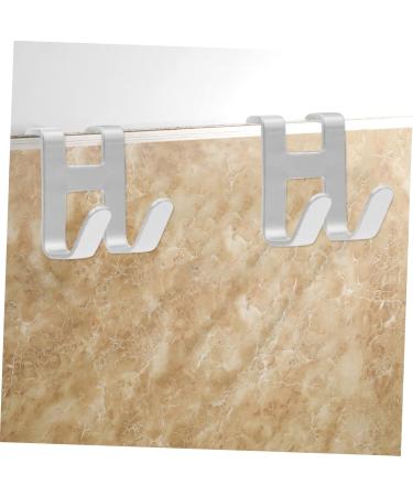 Alipis 6 Pcs Hook up Stainless Steel Hooks Cabinet Door Dual Hooks Wreath Hat Hooks Double The Hook 4X4CMx3pcs Silverx3pcs - Buy Online on GoSupps.com
