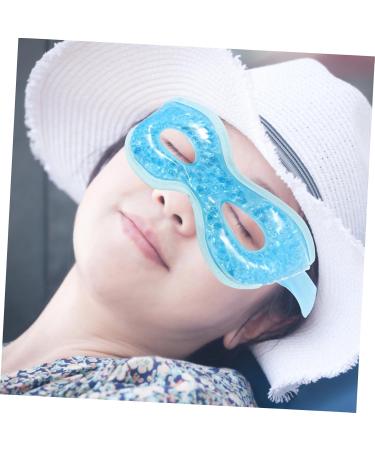 PLAFOPE Cool Gel Eye Mask Reusable Ice Compress For Eye Care Reduces Fatigue Swelling For Students Office Workers Comfortable Fit With Elastic Band 285x9x17cm Sky Blue - Buy Online on GoSupps.com