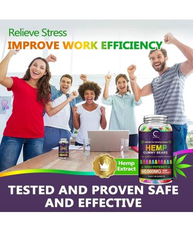 (3 Pack) GPGP Greenpeople Hemp Gummies 60,000mg Extra Strength - 180ct - 100% Natural Hemp Oil Infused Gummies | Promotes Focus, Calm Sleep, and Mood - Buy Online on GoSupps.com
