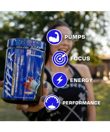 HyperMax 3D Extreme Pre-Workout | High Stim Energy & Muscle Pumps | Enhance Performance & Focus | Hawaiian Papaya Pineapple - Buy Online on GoSupps.com