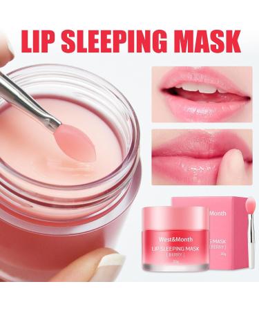 Lip Mask - Lip Sleeping Mask - Lip Sleep Mask Overnight Lip Skincare Lip Oils - Lip Moisturiser for Dry Chapped Peeling Cracked Lips Fades Lip Lines Lip Balm for Moisture Lip Care - Buy Online on GoSupps.com