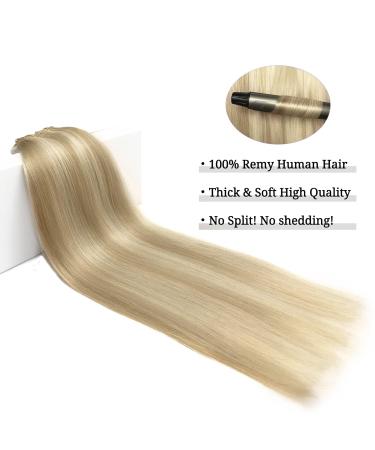 Doores 18 Inch Remy Clip-In Hair Extensions - Light Blonde Highlights (Gold Blonde) 120g - 7 Pieces 45cm Real Hair - Buy Online on GoSupps.com