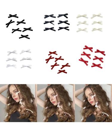 YANIYA 6pcs Sweet Hair Clip Harajuku Ribbon Bowknot Duckbill Hair Clip For Ponytail Hairpins For Teens Children Hair Pins - Buy Online on GoSupps.com