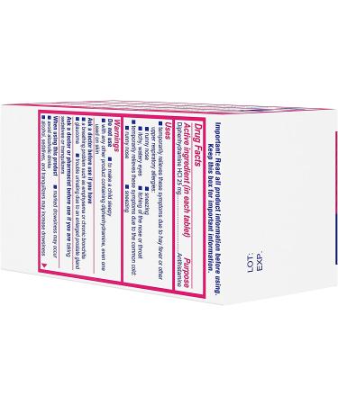Benadryl Ultratabs Antihistamine Allergy Relief Medicine - 100 ct Tablets for Cold & Allergy Relief - Buy Online on GoSupps.com