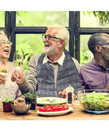 Adult Clothing Protector - Reusable Clothing Protectors & Adult Bibs for Eating - Dignified Alternative to Bib Dining Scarf for Elderly Senior - Buy Online on GoSupps.com