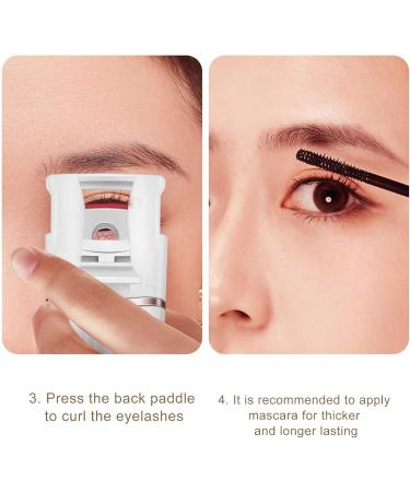 Buy Electric Heated Eyelash Curler - 24 Hour Lasting Fast Heating USB Rechargeable Portable Lash Curler for Stunning Eyes - Buy Online on GoSupps.com