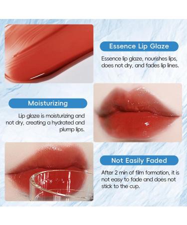 Ice Watery Lip Gloss #04 | Hydrating Tinted Lip Tint | Plumper with Metallic Brush | Long-Lasting & Nonstick Liquid Lipstick - Buy Online on GoSupps.com