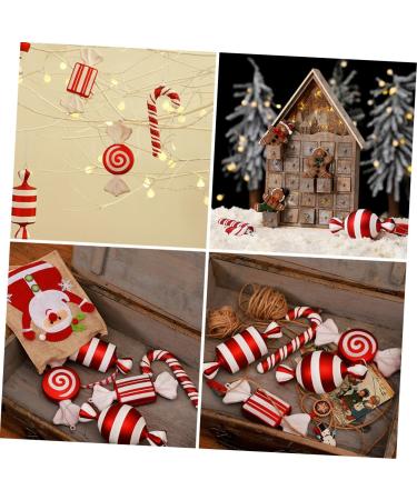 Alipis 1pc Christmas Ornaments Decor Mini Accessories Home Red Candy Tree Party Ornament Cosmetics Outdoor Red 15X7X2CM - Buy Online on GoSupps.com