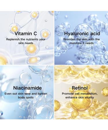 Super Dark Spot Correcting Glow Serum - Vitamin C Serum for Women - Anti-Aging Retinol Face Serum - Hyaluronic Acid Moisturizes Skin - Leave Skin Smooth 30ml - Buy Online on GoSupps.com