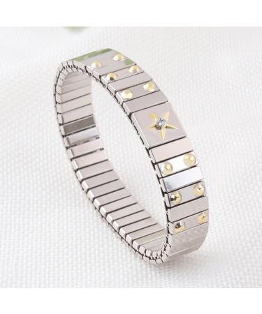 OralGos Rhinestone Stretch Bracelets - Sparkling Tennis Bangles & Stainless Steel Stackable Jewelry - Buy Online on GoSupps.com