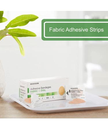 McKesson Sterile Fabric Oval Adhesive Bandages - 100 Count, 1x 1 1/4 - 1 Pack - Buy Online on GoSupps.com