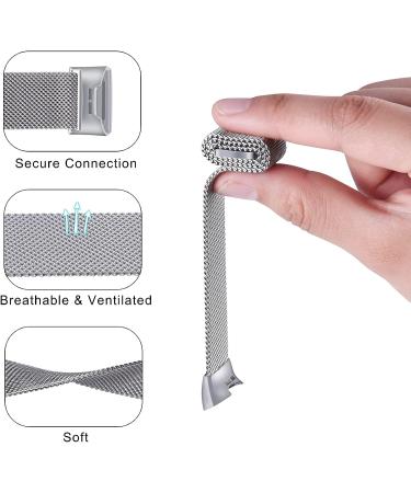 VANCLE Stainless Steel Mesh Band for Fitbit Charge 4/3 - Adjustable Magnet Clasp, Breathable Wristband for Men and Women (Silver, Small) - Buy Online on GoSupps.com
