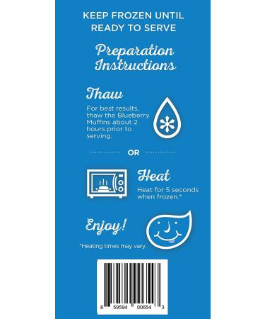 Katz Gluten Free Blueberry Muffin Snacks - Delicious 6 OZ Treats - Buy Online on GoSupps.com