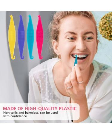 OBTANIM 100 Pcs Colorful Disposable Plastic Braces Elastic Rubber Bands Placers Tool for Braces Dental Orthodontic - Buy Online on GoSupps.com