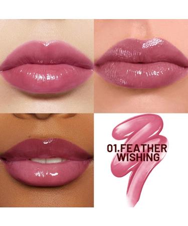 Lip Gloss Long Lasting Lipstick Moisturizing and Volumizing Lipstick Long Lasting for Women Beauty Makeup Dating Parties and Gatherings 01 - Buy Online on GoSupps.com