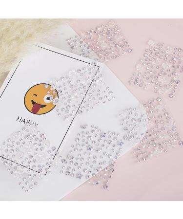 Kombrex Rhinestone Stickers - Self Adhesive Crystal Gems for Women - 6 Sheets - Buy Online on GoSupps.com