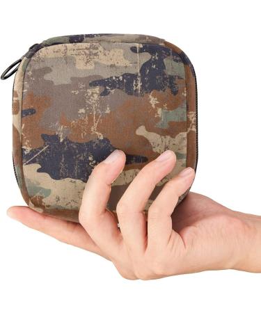 Camouflage Pattern Menstrual Storage Bag - Period Kit for Women, Teens, and Menstrual Cup/Tampon Pouch - Color 5 - Buy Online on GoSupps.com