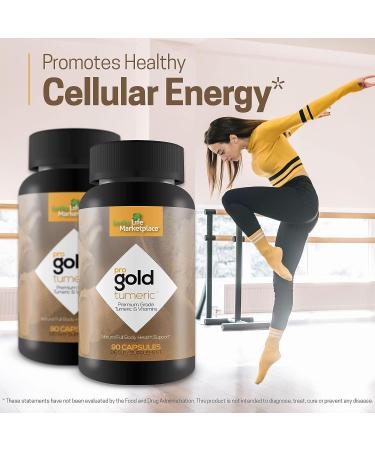 Pro Gold Turmeric: Premium Grade Turmeric & Vitamins for Joint Health, Mobility & Immune Support - Buy Online on GoSupps.com