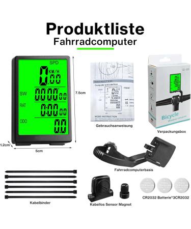 Best Wireless Bicycle Computer - 31 Functions IP65 Waterproof 3.0 Inch Speedometer & Mileage Meter for Kids - Buy Online on GoSupps.com