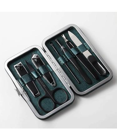 Manicure Set Tools Nail Clipper Nail Clipper Set Ear Scoop Nail Clippers Household Finger Clippers Nail Trimming Tools Nail Clippers(Green)
