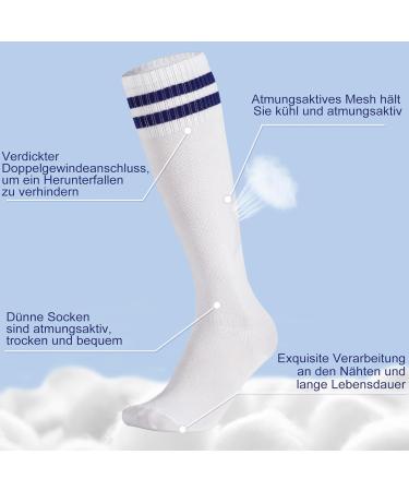 Yamitora 3 Pair Children's Football Socks (Ages 5-12) - Breathable Long Sports Socks for Football Basketball Tennis & Cheerleading - Buy Online on GoSupps.com