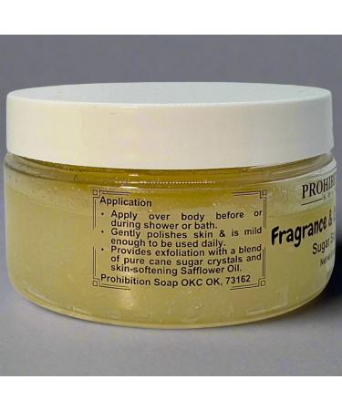 Prohibition Soap Sugar Scrub - Fragrance & Color Free - Paraben-Free Exfoliating Body Scrub Made With Pure Cane Sugar Safflower Oil & Vitamin E 8 Oz - Buy Online on GoSupps.com