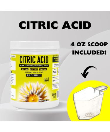 Citric Acid 3 lbs - 100% Pure Anhydrous Granular Powder for Cleaning & DIY Bath Bombs | Premium Quality with Scoop | International Shipping Available - Buy Online on GoSupps.com