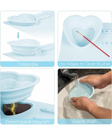 PJOETYONE 17PCS Silicone Craft Mat Set for Resin Casting and DIY Creations | Heat Resistant Blue Silicone Painting Mat for Art Clay - Buy Online on GoSupps.com