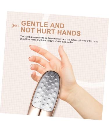 Healeved Double-Sided Rubbing Board Steel Foot Foot Dead Skin Scraper Foot Remover Stainless Pedicure Scrubber Tool Heel Bright Light Rose Gold Plastic - Buy Online on GoSupps.com