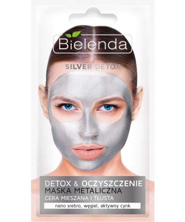 Bielenda Silver Detox Detoxifying Metallic Mask for Mixed and Oily Skin 8g