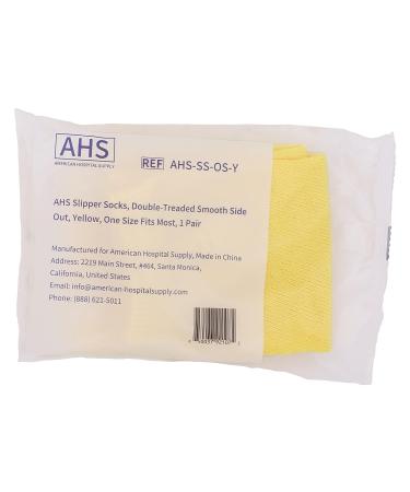 American Hospital Supply Grippy Socks in Yellow - Pack of 6 Pairs - Buy Online on GoSupps.com