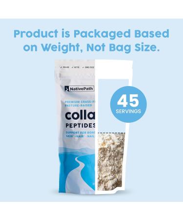 NativePath Collagen Peptides Protein - Hydrolyzed Type 1 & 3 Collagen Powder for Skin Hair Nails - 15.9 oz (45 Servings) 15.9 Ounce (Pack of 1) - Buy Online on GoSupps.com