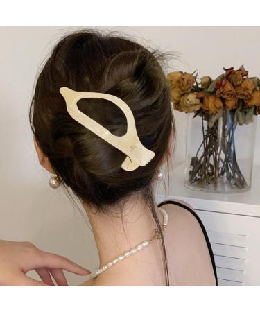 Ponytail Decorative Hair Clip Ponytail Duckbill Hairpin Long Hair Clips for Styling Long Hair Shower Clips for Teenage Girls Women Styling Translucent Large Size apricot - Buy Online on GoSupps.com