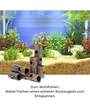 GarPet Aquarium Decoration - Shrimp Tribe Cave & Tube | Ideal for Shrimp Crab & Catfish Spawning - International Shipping Available - Buy Online on GoSupps.com