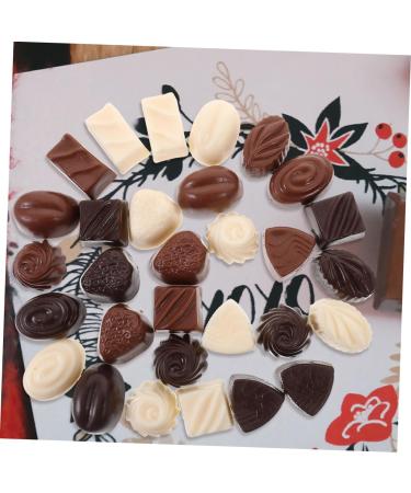 ibasenice Cutetito 12pcs Chocolate Decor Faux Dessert Shop Display Prop Pvc Doll House Little Vacation Vogueish - Buy Online on GoSupps.com