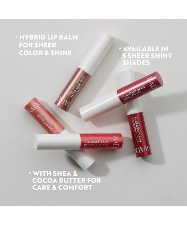  Isadora Isadora lip balm natural lip care with colour and shine lip balm protects and nourishes tinted lip balm dry lip repair & care pink silk 41 - Buy Online on GoSupps.com