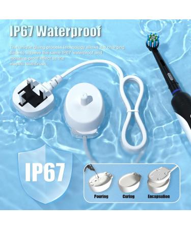 BENSN Oral B Electric Toothbrush Charger Type 3757 UK Plug for Pro Series & Genius X Models - Charging Adapter for Oral-B Toothbrushes - Buy Online on GoSupps.com