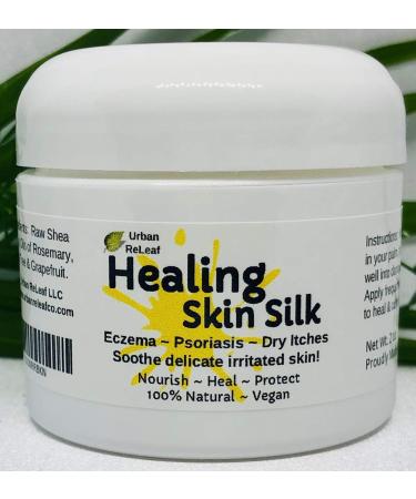 Urban ReLeaf HEALING SKIN SILK Calm Dry Itchy Skin Nourishing Skin Balm. Rich Shea Butter Holistic NATURAL Cream. Soothing to body & soul. Healing Essential Oils ! Waterless formula. Made in USA