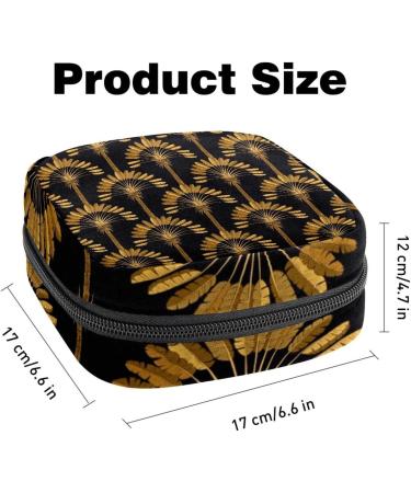 Golden Palm Portable Menstrual Cup & Sanitary Pad Storage Pocket - Zippered Organizer for Teenagers & Women - Buy Online on GoSupps.com
