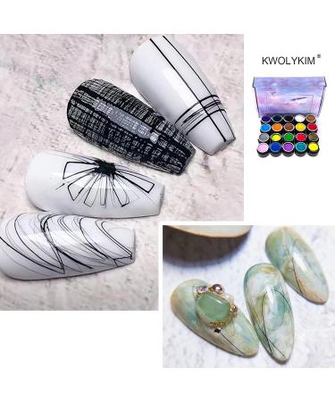 20 Pack Spider Gel UV Gel Nail Polish with 2 Nail Art Line Pen - Halloween Manicure Decorations - Buy Online on GoSupps.com