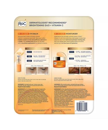 RoC Revive + Glow Vitamin C Eye Balm & Moisturizer | Hydrating & Cooling | International Shipping - Buy Online on GoSupps.com