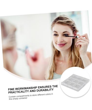 Beavorty 32 Pcs Eye Shadow Box Cosmetic Travel Containers Powder Jar Makeup Organizer Case Lipstick Acrylic 8x8cmx8pcs Transparent Colorx8pcs - Buy Online on GoSupps.com