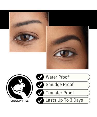 BELLA BROW By Dream Look Microblading Eyebrow Pen - Ash Black | Smudge Proof, Waterproof, Long Lasting - Buy Online on GoSupps.com