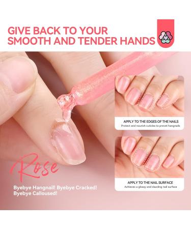 Saviland Rose Cuticle Oil 40ml - Moisturizing Nail Care with Vitamins E, Vegetable Oils, and Rose Extract - Prevents Cracking and Hydrates Cuticles - Pack of 1 - Buy Online on GoSupps.com