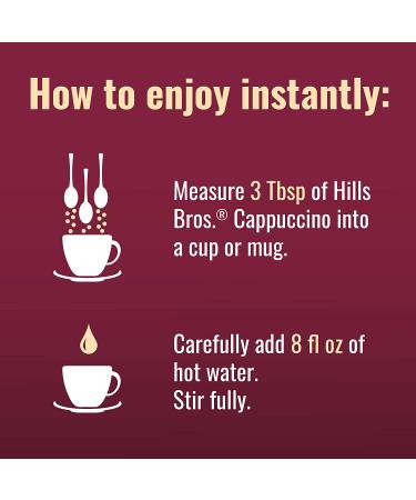 Hills Bros. English Toffee Instant Cappuccino Mix - Buttery Toffee Flavor - Easy and Convenient -16 Ounce Pack - Buy Online on GoSupps.com