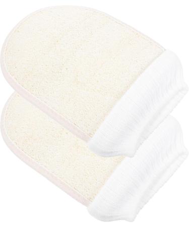 Supvox Exfoliating Loofah Gloves - 2 Pack Spa Body Scrub & Dead Skin Remover for Men & Women - Ideal Sauna Accessories - Buy Online on GoSupps.com