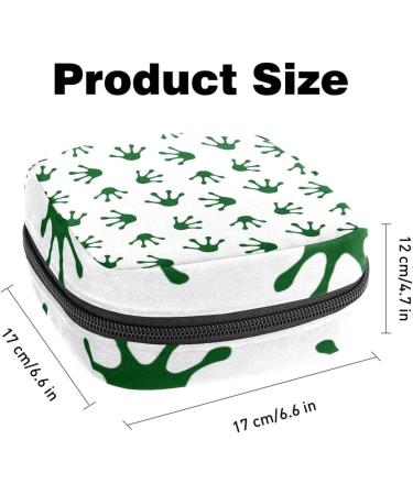 Women Frog Paw Print Napkin Storage Bag | Portable Zippered Pouch for Teen Girls & Ladies - Perfect for Travel & Home - Buy Online on GoSupps.com