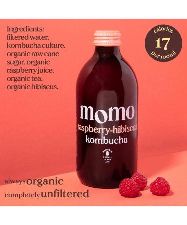 8 x Fresh 330ml Bottles MOMO Kombucha Drink Organic - Kombucha Tea Probiotic Drink - Variety Pack Mixed Variety 8 Pack - Buy Online on GoSupps.com