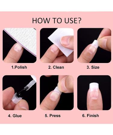 1000PCS Clear White Short Acrylic Nail Tips with Box | False Nail Tip Extension Kit for Manicure | Salon Home DIY Design | Finger Toe Separators | 1004 Pieces - Buy Online on GoSupps.com